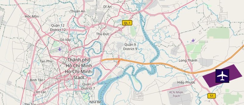 closest airport to ho chi minh city