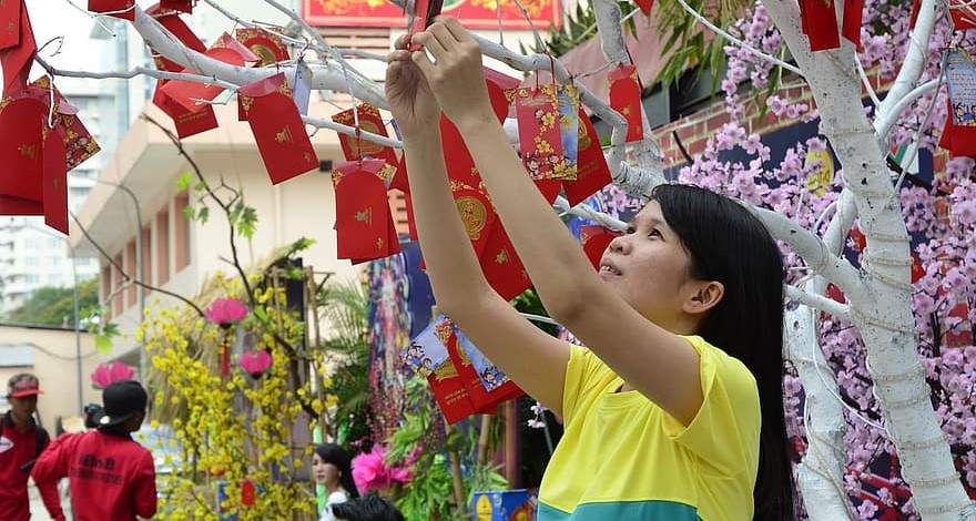 Woman Prepearing For Tet Holidays