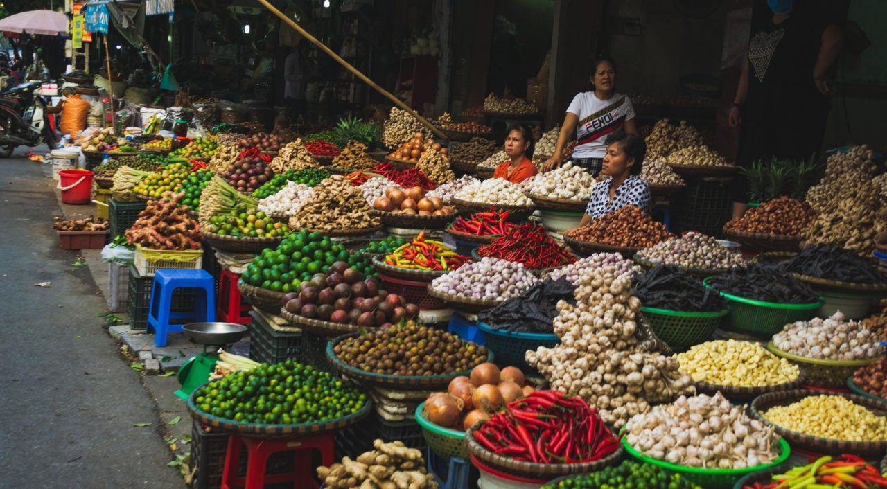 Street Market in Vietnam