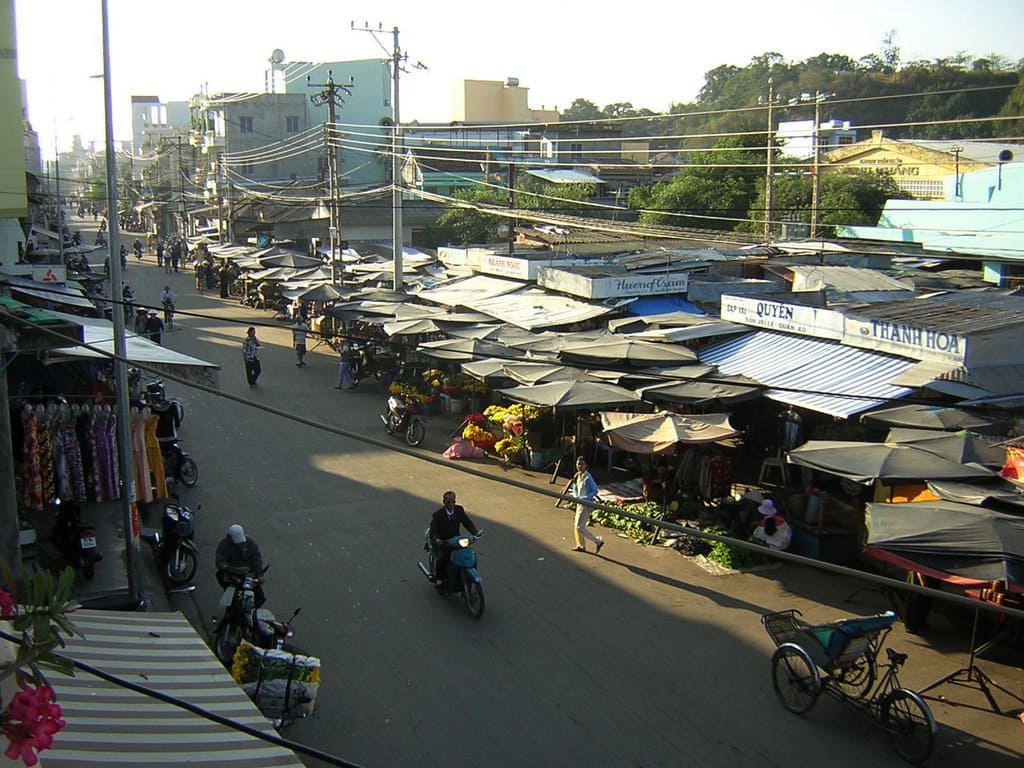 Торговые ряды рынка Chợ phương sài Торговые ряды рынка Chợ phương sài